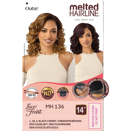 Outre Melted Hairline Synthetic Hd Lace Front Wig - Mh 136