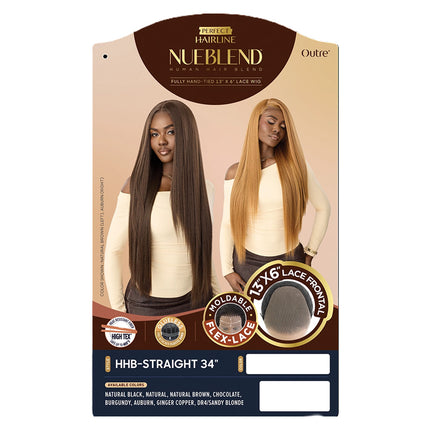 Outre Perfect Hairline Human Hair Blend 13x6 Nueblend- Hhb-straight 34