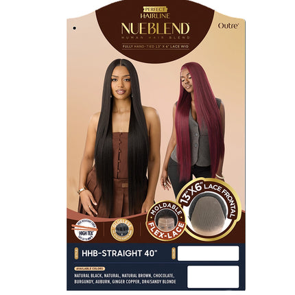 Outre Perfect Hairline Human Hair Blend 13x6 Nueblend- Hhb-straight 40