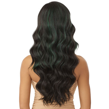 Outre Synthetic Sleek Lay Part Hd Transparent Lace Front Wig - Nailani