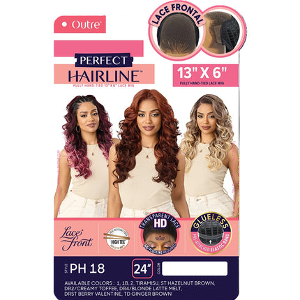 Outre Synthetic Perfect Hairline 13x6 Hd Lace Front Wig - Ph 18