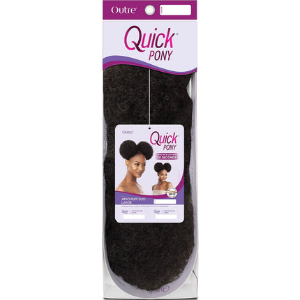 Outre Quick Pony Drawstring Ponytail - Afro Puff Duo Large