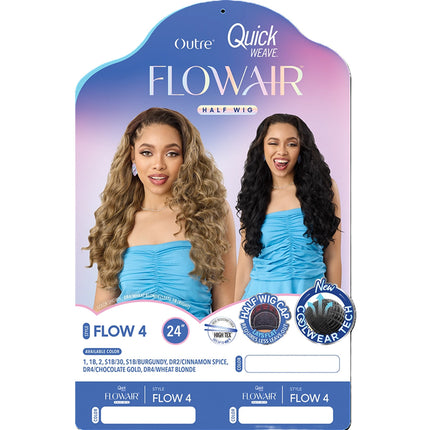 Outre Synthetic Half Wig Flowair Quick Weave- Flow 4