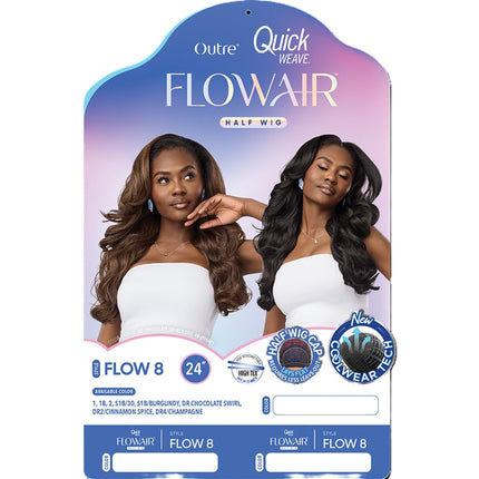 Outre Synthetic Half Wig Flowair Quick Weave- Flow 8