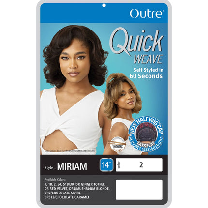 Outre Synthetic Half Wig Quick Weave - Miriam