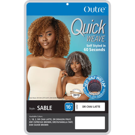 Outre Synthetic Half Wig Quick Weave - Sable