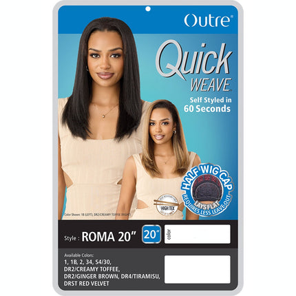 Outre Synthetic Half Wig Quick Weave - Roma 20