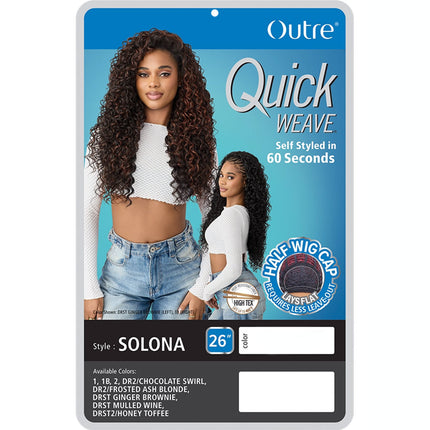 Outre Synthetic Half Wig Quick Weave - Solona