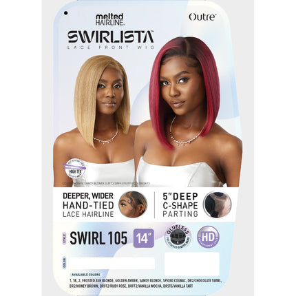 Outre Synthetic Melted Hairline Hd Lace Front Wig - Swirl105