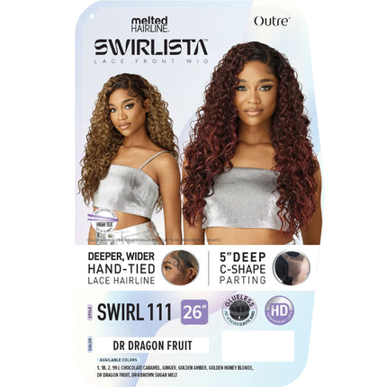 Outre Synthetic Melted Hairline Hd Lace Front Wig - Swirl111