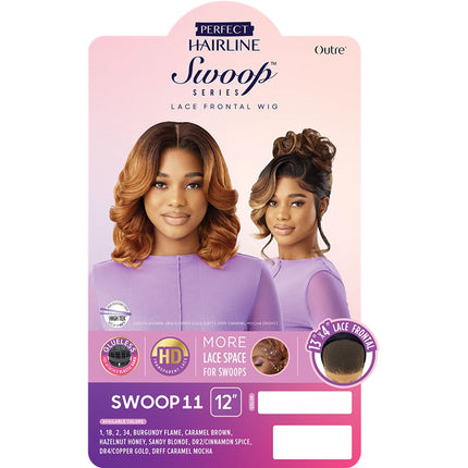 Outre Synthetic Perfect Hairline 13x4 Hd Lace Front Wig - Swoop 11