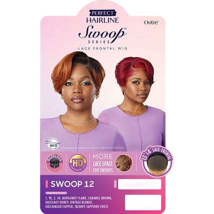 Outre Synthetic Perfect Hairline 13x4 Hd Lace Front Wig - Swoop 12