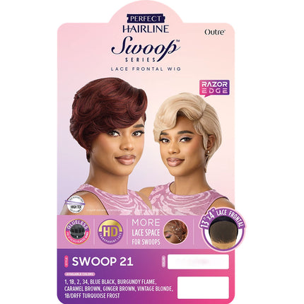 Outre Synthetic Perfect Hairline 13x4 Hd Lace Front Wig - Swoop 21