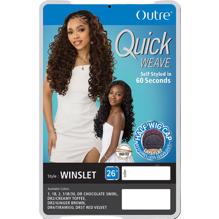 Outre Synthetic Half Wig Quick Weave - Winslet