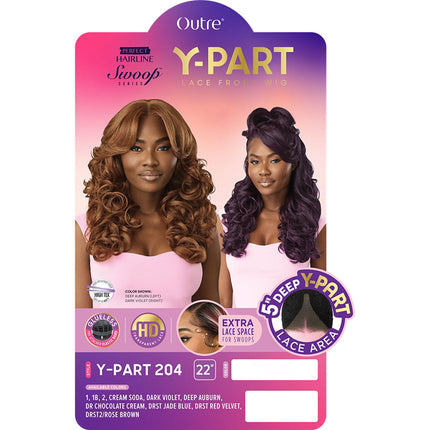Outre Lace Front Wig - Perfect Hair Line - Swoop Series Y-part 204