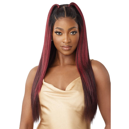 Outre Human Hair Blend 5x5 Lace Closure Wig - Hhb Yaki Straight 26"