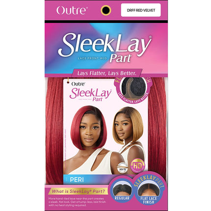 Outre Synthetic Sleeklay Part Hd Lace Front Wig - Peri