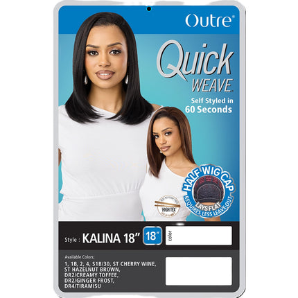 Outre Synthetic Hair Half Wig Quick Weave - Kalina 18