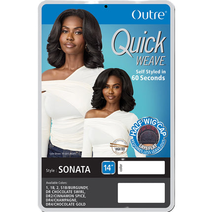Outre Synthetic Half Wig Quick Weave- Sonata