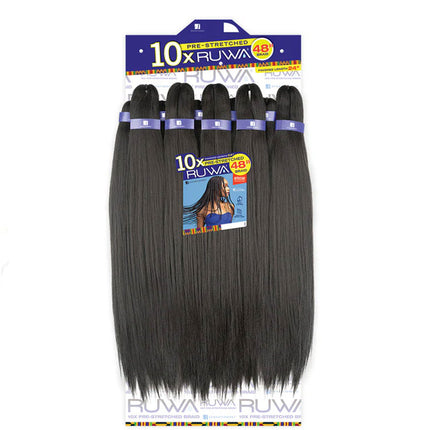 Sensationnel X-pression 100% Kanekalon Pre-stretched Crochet Braid - 10x Ruwa 48