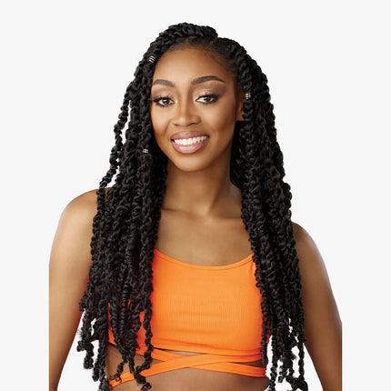 Sensationnel Lulutress Synthetic Pre-looped Crochet Braid - 3x Fluffy Passion Twist 20"