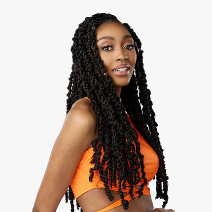 Sensationnel Lulutress Synthetic Pre-looped Crochet Braid - 3x Fluffy Passion Twist 20"