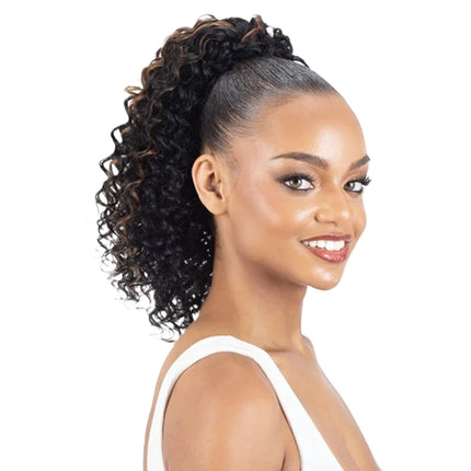 Shake N Go Pony Crush Synthetic Drawstring Ponytail- Hawaiian Glow