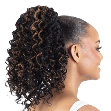 Shake N Go Pony Crush Synthetic Drawstring Ponytail- Hawaiian Glow