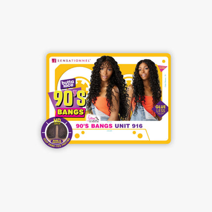 Sensationnel Butta Lace 90's Bangs Glueless Hd Lace Front Wig - 90's Bang Unit 916