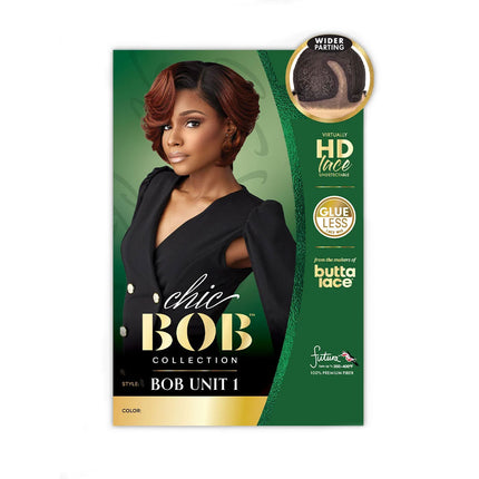 Sensationnel Synthetic Hair Butta Hd Lace Undetectable Chic Bob Lace Wig - Bob Unit 1