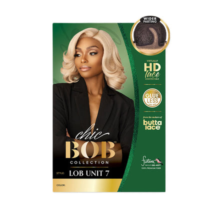 Sensationnel Synthetic Hair Butta Hd Lace Chic Bob Lace Wig - Lob Unit 7