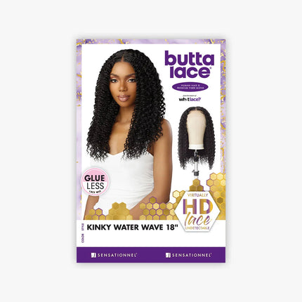 Sensationnel Human Hair Blend Butta Hd Lace Front Wig - Kinky Water Wave 18"