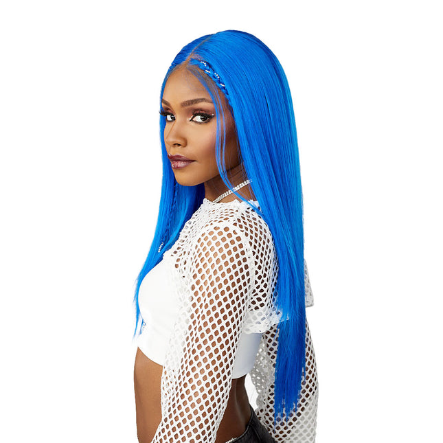 Sensationnel Shear Muse Festi-gal Glueless Y-part Hd Lace Wig - Diamond Gal