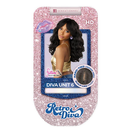 Sensationnel Glamora Hd Transparent Lace Crown Wig - Retro Diva Unit 6