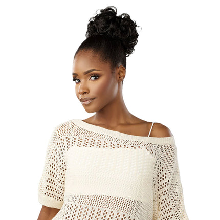 Sensationnel Hair Wig Piece Hd Lace Parting Lulu Bun - Textured Bun Unit 1