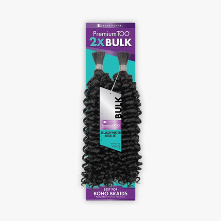 Sensationnel Premium Too Human Hair & Fiber Blend - 2x Jazzy Water Bulk 18