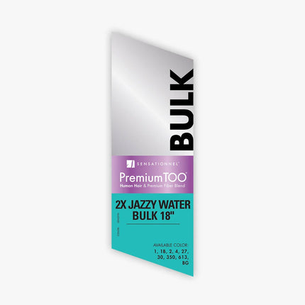 Sensationnel Premium Too Human Hair & Fiber Blend - 2x Jazzy Water Bulk 18