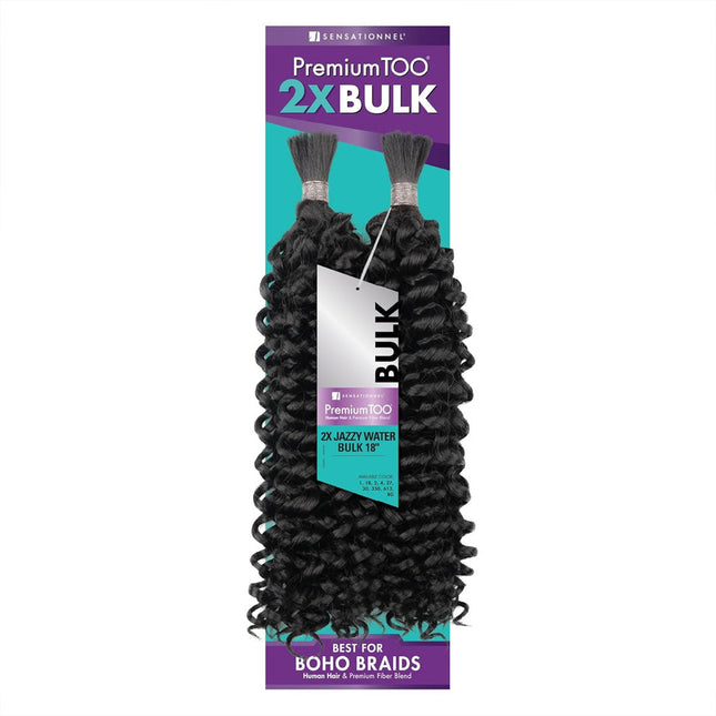 Sensationnel Premium Too Human Hair & Fiber Blend - 2x Jazzy Water Bulk 22