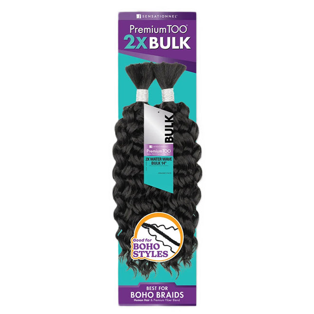 Sensationnel Premium Too Human Hair & Fiber Blend - 2x Water Wave Bulk 14