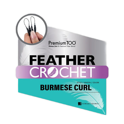 Sensationnel Premium Too Human Hair Blend Feather Crochet- Burmese Curl 22