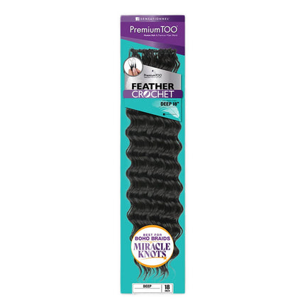 Sensationnel Premium Too Human Hair & Fiber Blend Feather Crochet- Deep 18