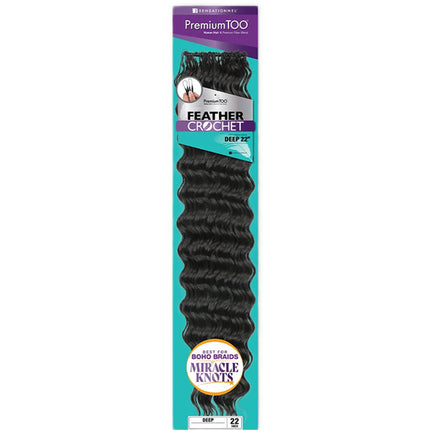 Sensationnel Premium Too Human Hair & Fiber Blend Feather Crochet- Deep 22