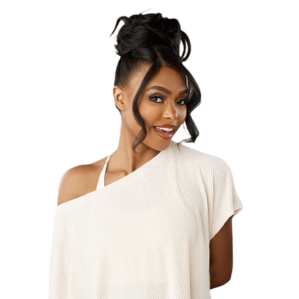 Sensationnel Synthetic Hd Lace Parting Lulu Bun- Updo Unit 12