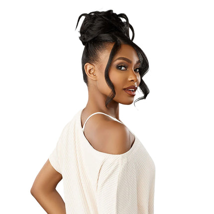 Sensationnel Synthetic Hd Lace Parting Lulu Bun- Updo Unit 12