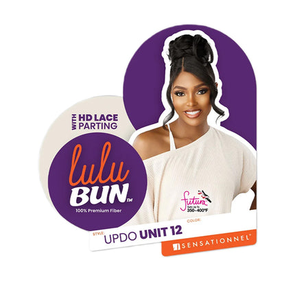 Sensationnel Synthetic Hd Lace Parting Lulu Bun- Updo Unit 12