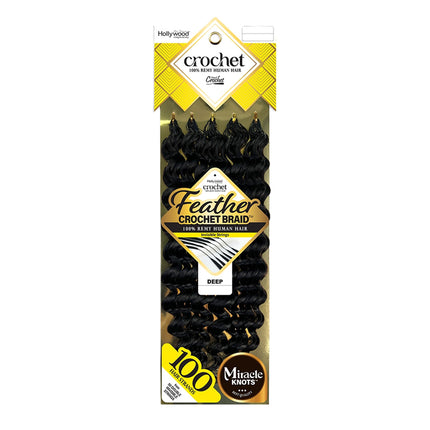 Zury Sis Hollywood Feather Crochet Braid Human Hair - Deep 22