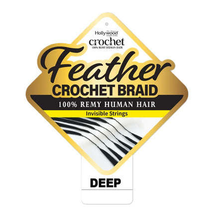 Zury Sis Hollywood Feather Crochet Braid Human Hair - Deep 22
