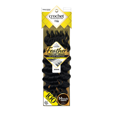 Zury Sis Hollywood Feather Crochet Braid Human Hair - Ocean 12