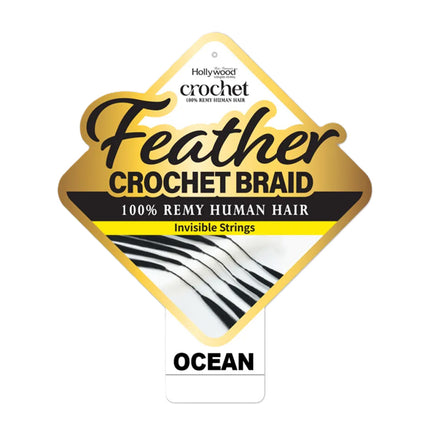 Zury Sis Hollywood Feather Crochet Braid Human Hair - Ocean 12
