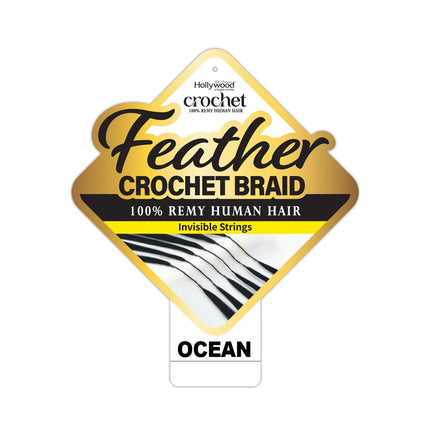 Zury Sis Hollywood Feather Crochet Braid Human Hair - Ocean 14